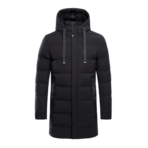 autumn and winter men's hooded medium long down jacket large casual and versatile, Black
autumn and winter men's hooded medium long down jacket large casual and versatile, Black