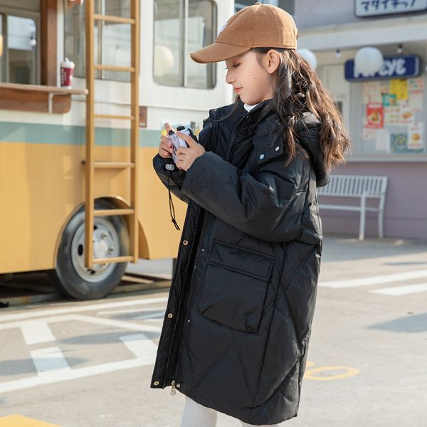 down coat winter children's long down jacket black hooded warm thick jacket girls children winter cold duck down jacket 221125, Blue;gray
down coat winter children's long down jacket black hooded warm thick jacket girls children winter cold duck down jacket 221125, Blue;gray