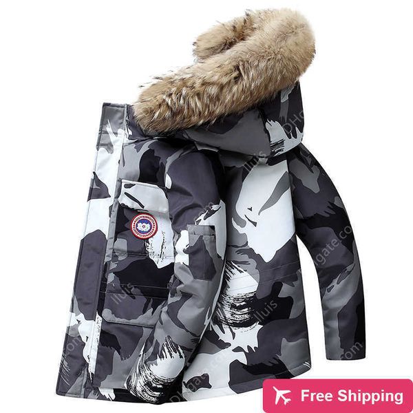 designer down men's medium long men's clothing winter warm hooded couple parker coat thickened down jacket men, Black
designer down men's medium long men's clothing winter warm hooded couple parker coat thickened down jacket men, Black