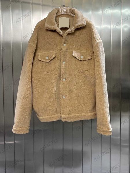 womens jackets brand lapel solid color lamb wool jacket single button off shoulder design warm coats fashion designer autumn winter women cl, Black;brown
womens jackets brand lapel solid color lamb wool jacket single button off shoulder design warm coats fashion designer autumn winter women cl, Black;brown