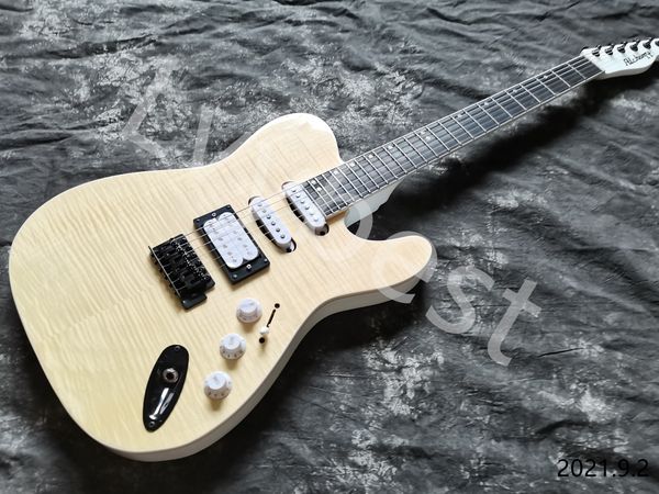 customized electric guitar natural flame ebony fingerboard ssh white open pole pickups black boart shape jack cover 3pots
customized electric guitar natural flame ebony fingerboard ssh white open pole pickups black boart shape jack cover 3pots