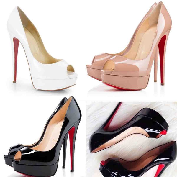women wedding party dress pumps sandal reds sole shoes super heeled nude black patent leather lady peep toe platform pump with box 35-43
women wedding party dress pumps sandal reds sole shoes super heeled nude black patent leather lady peep toe platform pump with box 35-43