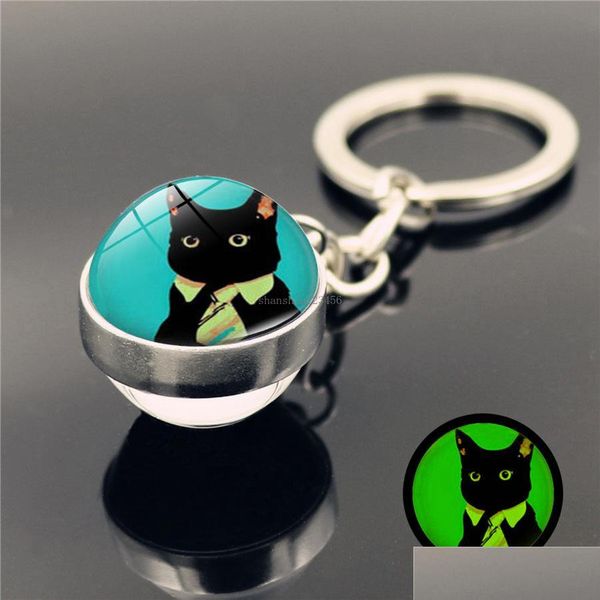 key rings double side glass ball cat keychain glow in the dark pendants key holders bag hangs fashion jewelry drop delivery dhss8, Slivery;golden
key rings double side glass ball cat keychain glow in the dark pendants key holders bag hangs fashion jewelry drop delivery dhss8, Slivery;golden