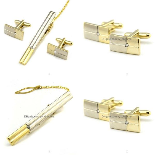 cuff link and tie clip sets crystal tie clip cufflinks set for men pin cuff links bar link necktie man drop delivery jewelry clasps dhlft, Silver;golden
cuff link and tie clip sets crystal tie clip cufflinks set for men pin cuff links bar link necktie man drop delivery jewelry clasps dhlft, Silver;golden
