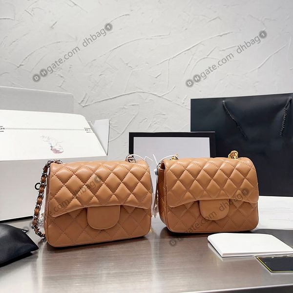 mini flap square shoulder designer bag ladmbskin diamond pattern quilted classic crossbody handbags gold/silver hardware key pouch luxury sa
mini flap square shoulder designer bag ladmbskin diamond pattern quilted classic crossbody handbags gold/silver hardware key pouch luxury sa