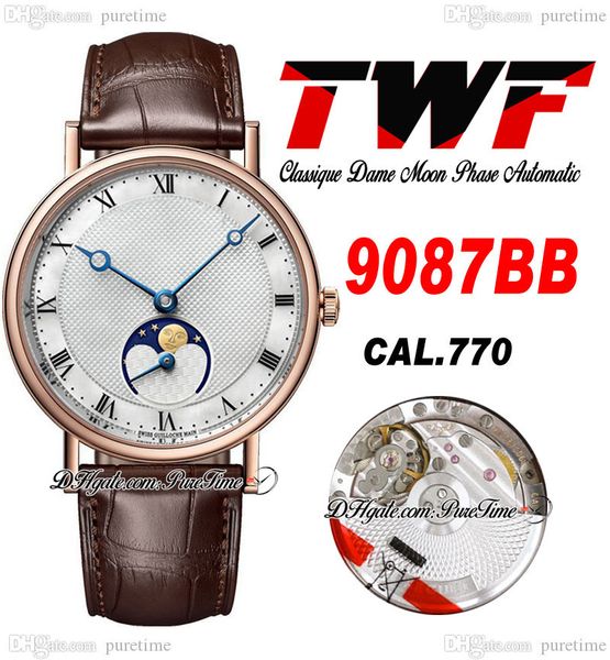 twf classique dame 9087bb a770 automatic mens watch moon phases rose gold silver textured dial roman markers brown leather strap super editi, Slivery;brown
twf classique dame 9087bb a770 automatic mens watch moon phases rose gold silver textured dial roman markers brown leather strap super editi, Slivery;brown