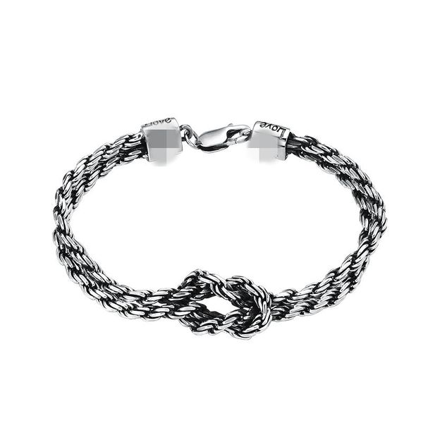 chain bracelets twisted knot 925 sterling silver 17 19 cm punk antique vintage links handmade chains lobster clasps fashion luxury jewelry a, Black
chain bracelets twisted knot 925 sterling silver 17 19 cm punk antique vintage links handmade chains lobster clasps fashion luxury jewelry a, Black