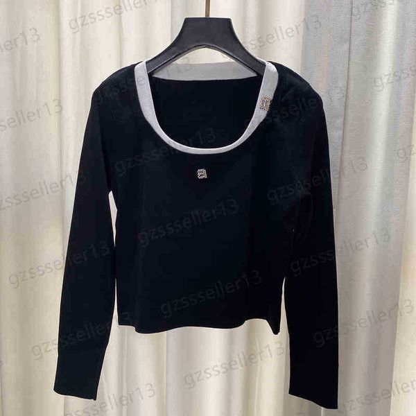womens sweater awang fashion metal letter logo brooch women sweaters autumn elastic fabric long-sleeved cropped sweater designer 3 colors, White;black
womens sweater awang fashion metal letter logo brooch women sweaters autumn elastic fabric long-sleeved cropped sweater designer 3 colors, White;black