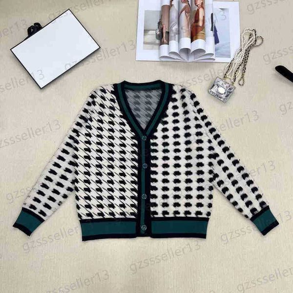 designer cardigan womens sweater jumper fashion full body classic pattern logo knitwear street v-neck webbing button cardigans women sweate, White;black 
designer cardigan womens sweater jumper fashion full body classic pattern logo knitwear street v-neck webbing button cardigans women sweate, White;black