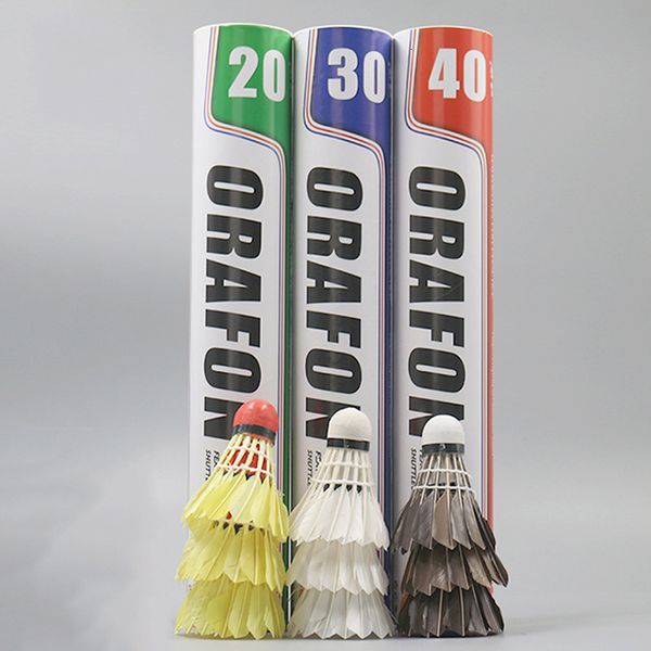 badminton shuttlecocks 12 pcsset of 203040 blackwhite goose feather color for outdoor sports durable accessories 221124
badminton shuttlecocks 12 pcsset of 203040 blackwhite goose feather color for outdoor sports durable accessories 221124