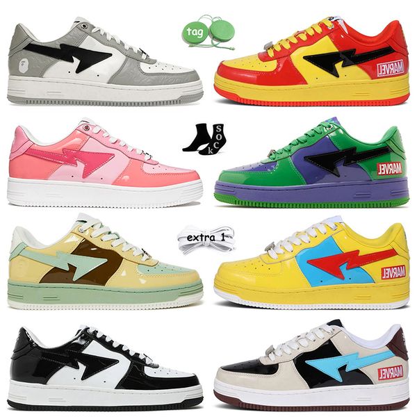 2023 bapesta casual shoes women mens luxury designer bapestas sk8 sta grey orange pink brown beige platform sneakers loafers vintage outdoor, Black
2023 bapesta casual shoes women mens luxury designer bapestas sk8 sta grey orange pink brown beige platform sneakers loafers vintage outdoor, Black