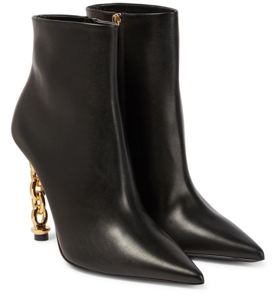 winter famous brand padlock ankle boots pointed toe black leather boots logo-engraved key & lock metal stiletto heel -- party dress wedding
winter famous brand padlock ankle boots pointed toe black leather boots logo-engraved key & lock metal stiletto heel -- party dress wedding