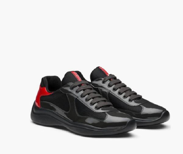original box low-sneakers shoes men casual walking america's cup sports fabric patent leather outdoor high sneaker trainers with box eu, Black
original box low-sneakers shoes men casual walking america's cup sports fabric patent leather outdoor high sneaker trainers with box eu, Black