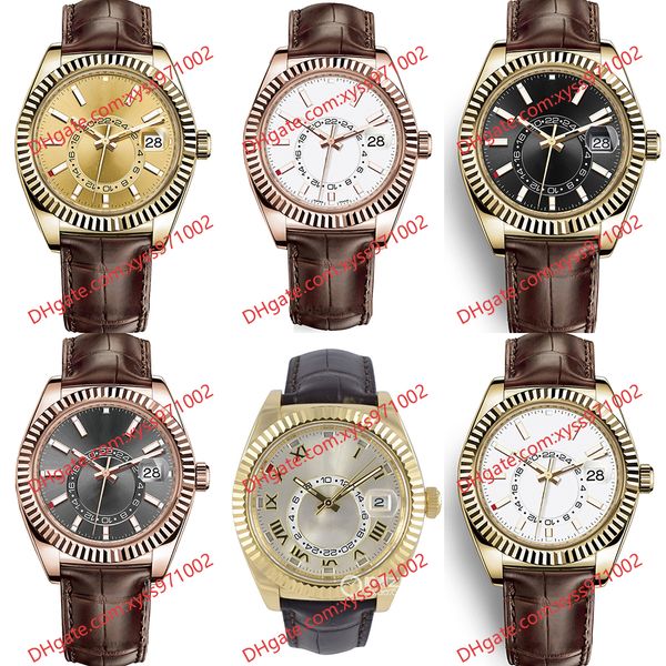 13 model fashion men's watch 2813 automatic mechanical watch 326139 42mm dial rose gold stainless steel sapphire glass brown leather st, Slivery;brown
13 model fashion men's watch 2813 automatic mechanical watch 326139 42mm dial rose gold stainless steel sapphire glass brown leather st, Slivery;brown