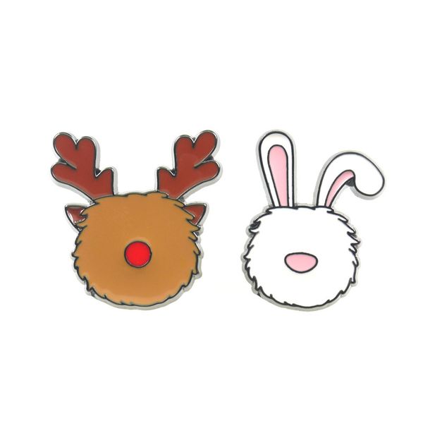 christmas deer brooch pin reindeer head no face red nose rabbit head no face pink nose brooch badge, Blue
christmas deer brooch pin reindeer head no face red nose rabbit head no face pink nose brooch badge, Blue