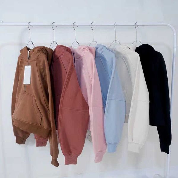 women's hoodies sweatshirts fashion zip short plush autumn and winter yoga hoodie scuba lululemens womens plus thickening jackets hoody, Black
women's hoodies sweatshirts fashion zip short plush autumn and winter yoga hoodie scuba lululemens womens plus thickening jackets hoody, Black