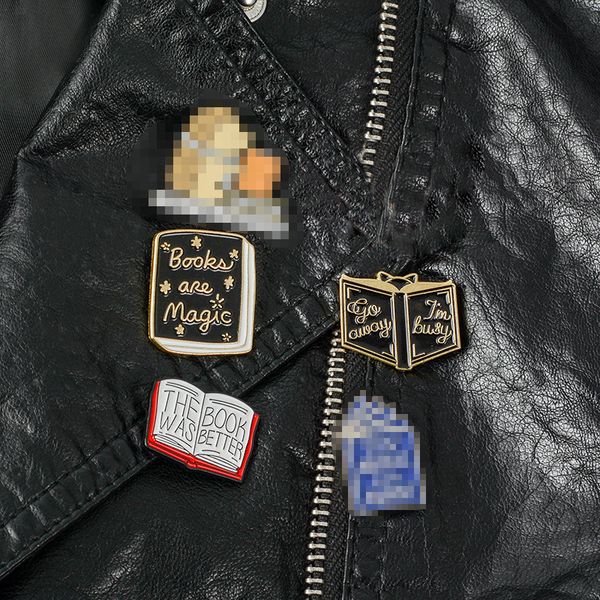 cute punk style book vintage metal kawaii enamel pin badge buttons brooch shirt denim jacket bag decorative brooches for women girls factory, Blue
cute punk style book vintage metal kawaii enamel pin badge buttons brooch shirt denim jacket bag decorative brooches for women girls factory, Blue