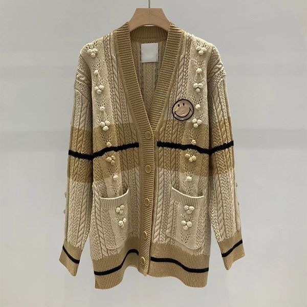 designer women's sweaters cardigan v-neck fried dough twist 100% wool loose edition thickened cute leisure winterm1vk, White;black
designer women's sweaters cardigan v-neck fried dough twist 100% wool loose edition thickened cute leisure winterm1vk, White;black