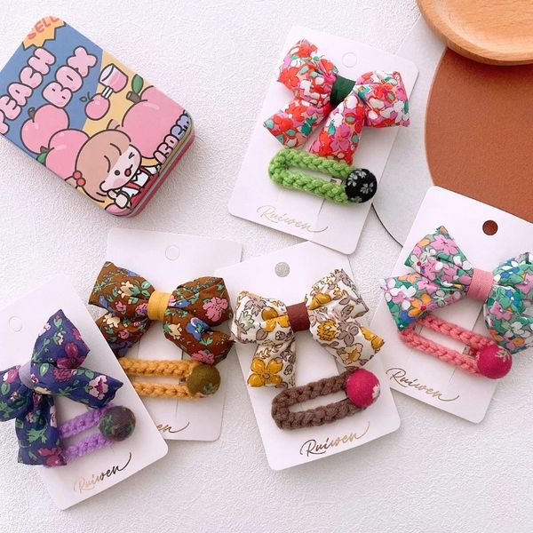 autumn and winter new fashion korean children's floral fabric bow hairpins sweet girl princess button wool bb clip headwear, Slivery;white
autumn and winter new fashion korean children's floral fabric bow hairpins sweet girl princess button wool bb clip headwear, Slivery;white