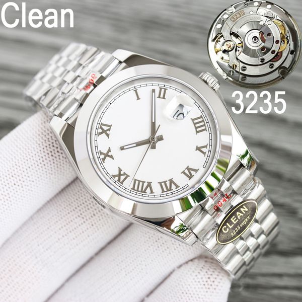 2022 clean factory mens luxury watch v11 silver case white dial roman numerals 126331 sapphire glass datejust eta3235 mechanical waterproof, Slivery;brown
2022 clean factory mens luxury watch v11 silver case white dial roman numerals 126331 sapphire glass datejust eta3235 mechanical waterproof, Slivery;brown