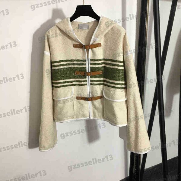 womens jacket ce letters stripe colorblock brand jacket classic logo leather buckle hooded luxury designer jackets women clothing, Black;brown
womens jacket ce letters stripe colorblock brand jacket classic logo leather buckle hooded luxury designer jackets women clothing, Black;brown