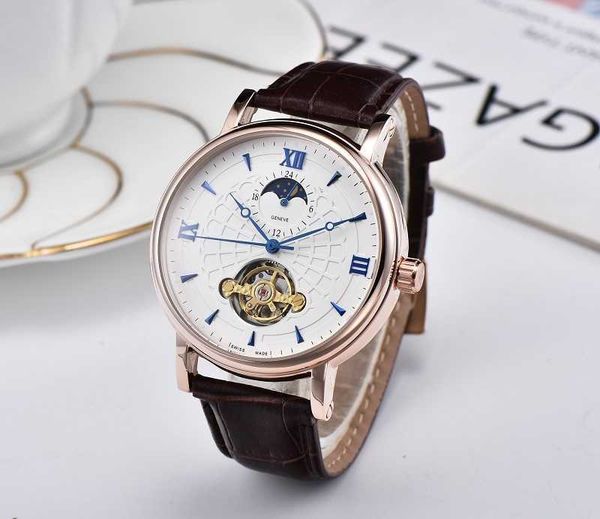 watches luxury designer large flywheel automatic mechanical watch wristwatches leather strap casual style, Silver
watches luxury designer large flywheel automatic mechanical watch wristwatches leather strap casual style, Silver