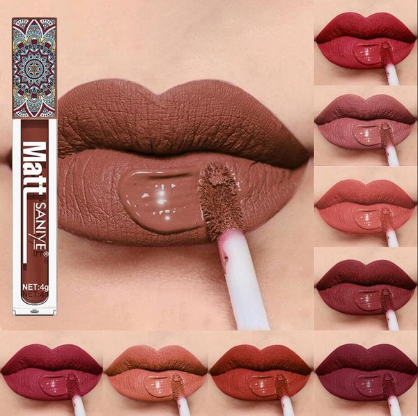 waterproof matte nude lip gloss brown nude pigment dark red long lasting velvet liquid lipstick women makeup lips glaze
waterproof matte nude lip gloss brown nude pigment dark red long lasting velvet liquid lipstick women makeup lips glaze