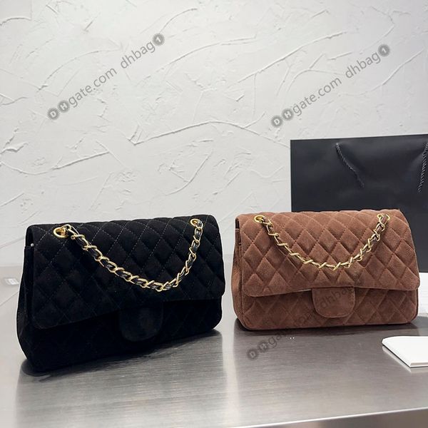 double flap french designer shoulder bag black brown abrasive sand skin quilted classic handbags gold hardware lager capacity crossbody pouc
double flap french designer shoulder bag black brown abrasive sand skin quilted classic handbags gold hardware lager capacity crossbody pouc