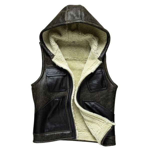 winter warm vest jacket sleeveless leather waistcoat men's fur coat hoodies thickening outerwear plus size 5xl, Black;white
winter warm vest jacket sleeveless leather waistcoat men's fur coat hoodies thickening outerwear plus size 5xl, Black;white