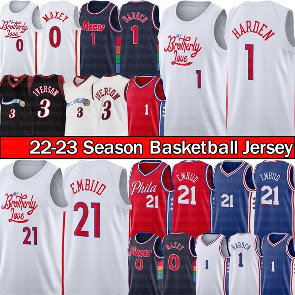 vintage james 1 harden joel 21 embiid basketball jersey tyrese 0 maxey philadelphias 76er sixer retro allen 3 iverson jerseys men 2022/23 sw, Black;red
vintage james 1 harden joel 21 embiid basketball jersey tyrese 0 maxey philadelphias 76er sixer retro allen 3 iverson jerseys men 2022/23 sw, Black;red