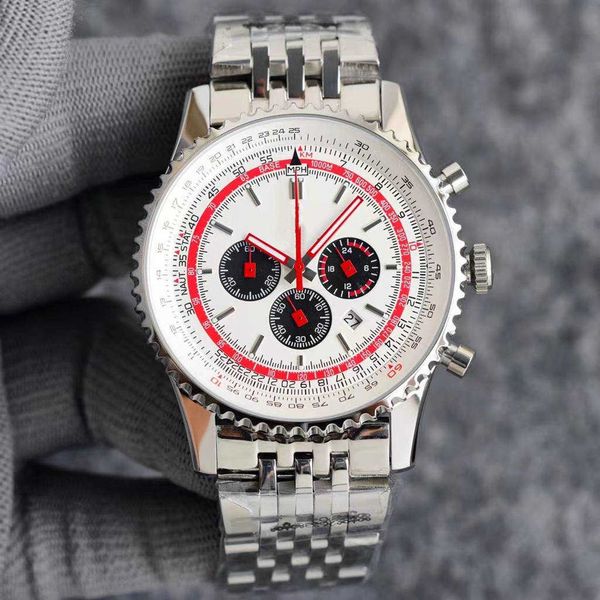 watches luxury designer wristwatches quartz blue calendar satch 43mm dial 316l steel leather belt man watch, Silver
watches luxury designer wristwatches quartz blue calendar satch 43mm dial 316l steel leather belt man watch, Silver