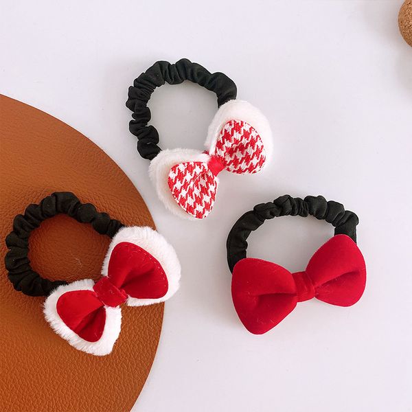 new autumn and winter sweet girl princess simple cute red plush fabric bow hair rope fashion children's rubber band headwear, Slivery;white
new autumn and winter sweet girl princess simple cute red plush fabric bow hair rope fashion children's rubber band headwear, Slivery;white