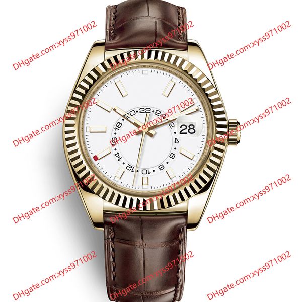 highquality men's watch 2813 automatic mechanical watch 326138 42mm white dial gold stainless steel sapphire glass brown leather strap, Slivery;brown
highquality men's watch 2813 automatic mechanical watch 326138 42mm white dial gold stainless steel sapphire glass brown leather strap, Slivery;brown