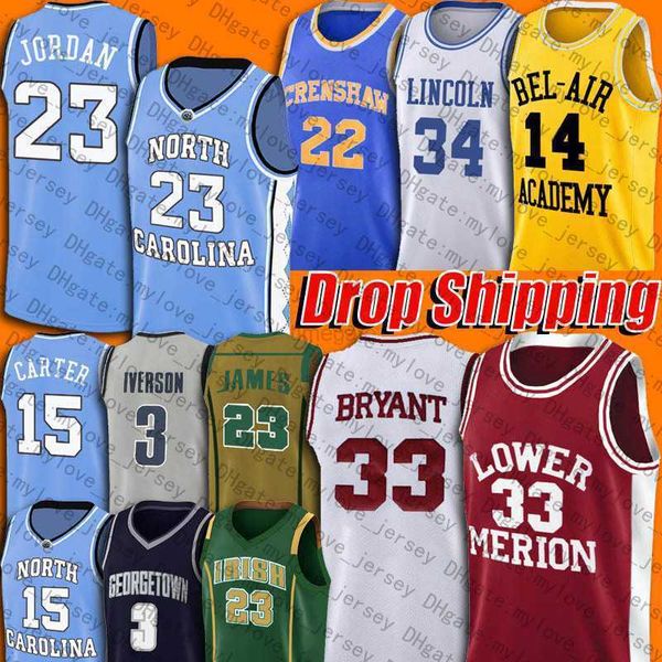 college basketball wears ncaa north carolina 23 michael lower merion 33 bryant jersey fresh prince will smith jersey jesus shuttlesworth mcc, Black
college basketball wears ncaa north carolina 23 michael lower merion 33 bryant jersey fresh prince will smith jersey jesus shuttlesworth mcc, Black