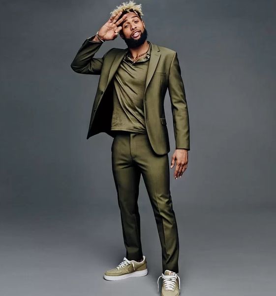 new olive green slim fit mens suits wedding grooms tuxedos notched lapel formal blazer two buttons prom suit jacket and pants, Black;gray
new olive green slim fit mens suits wedding grooms tuxedos notched lapel formal blazer two buttons prom suit jacket and pants, Black;gray