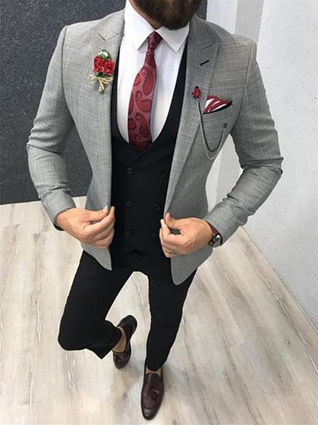 handsome one button groomsmen peak lapel groom tuxedos mens wedding dress man jacket blazer prom dinner suits jacket pants tie vest w1076, Black;gray
handsome one button groomsmen peak lapel groom tuxedos mens wedding dress man jacket blazer prom dinner suits jacket pants tie vest w1076, Black;gray