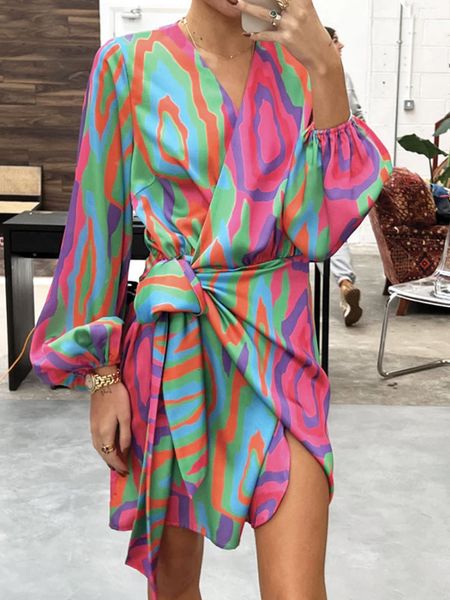 casual dresses elegant v-neck lace up printed dress women lantern sleeve split hip package ladies summer floral female vestido 221125, Black;gray
casual dresses elegant v-neck lace up printed dress women lantern sleeve split hip package ladies summer floral female vestido 221125, Black;gray