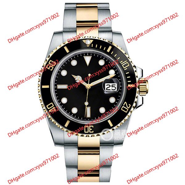 highquality men's watch 2813 sports automatic mechanical watch 116613 40mm black dial ceramic bezel gold stainless steel strap wristwat, Slivery;brown
highquality men's watch 2813 sports automatic mechanical watch 116613 40mm black dial ceramic bezel gold stainless steel strap wristwat, Slivery;brown