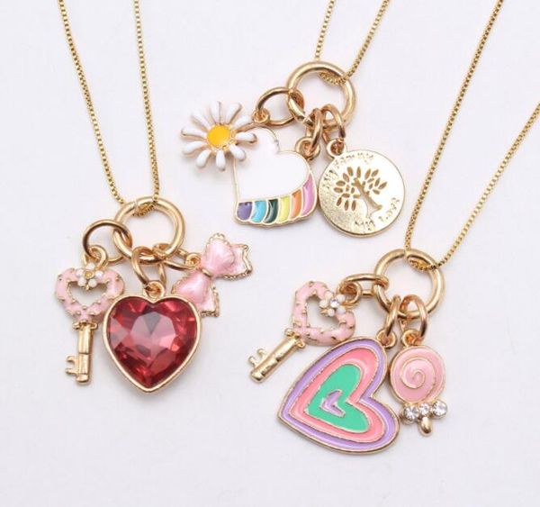 new design cartoon kids girls pendants necklace heart flower key tag colorful baby child charming chain necklaces jewelry accessories, Silver
new design cartoon kids girls pendants necklace heart flower key tag colorful baby child charming chain necklaces jewelry accessories, Silver