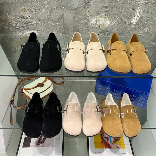 2022 casual shoes designer luxury women winter wool warm casual shoe suede metal buckle, Black
2022 casual shoes designer luxury women winter wool warm casual shoe suede metal buckle, Black