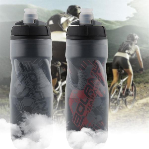 Image of Water Bottles Cages Bolany Bicycle 600ml Light Mountain PP5 Heat And Iceprotected Outdoor Sports Cup Cycling Equipment 221124