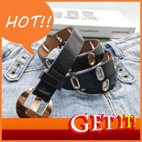 fashion design belt women's pu personalized perforated multi eyelet pin buckle korean version versatile fashion hollow out decoration l, Black;brown
fashion design belt women's pu personalized perforated multi eyelet pin buckle korean version versatile fashion hollow out decoration l, Black;brown