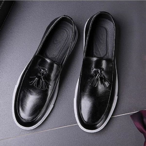 fashion men casual business shoes office formal dress breathable cow leather shoes slip-on lazy shoe flats platform loafers male da54, Black
fashion men casual business shoes office formal dress breathable cow leather shoes slip-on lazy shoe flats platform loafers male da54, Black