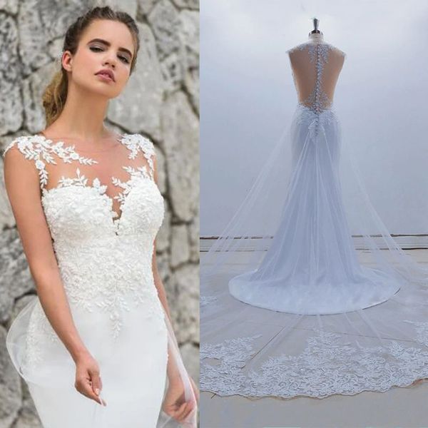 real image mermaid wedding dress 2022 see through back sleeveless lace appliques wedding gowns for bride vestidos de noiva, White
real image mermaid wedding dress 2022 see through back sleeveless lace appliques wedding gowns for bride vestidos de noiva, White