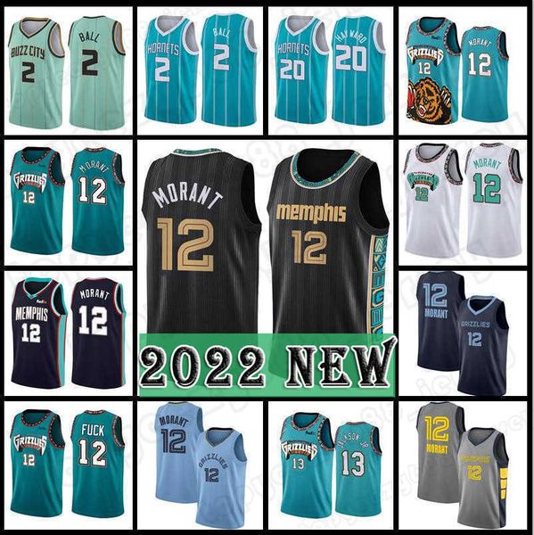 12 ja morant basketball lamelo 2 ball gordon 20 hayward jaren 13 jackson jr. jerseys memphi city new season 75th anniversary grizzlie murray, Black;red
12 ja morant basketball lamelo 2 ball gordon 20 hayward jaren 13 jackson jr. jerseys memphi city new season 75th anniversary grizzlie murray, Black;red