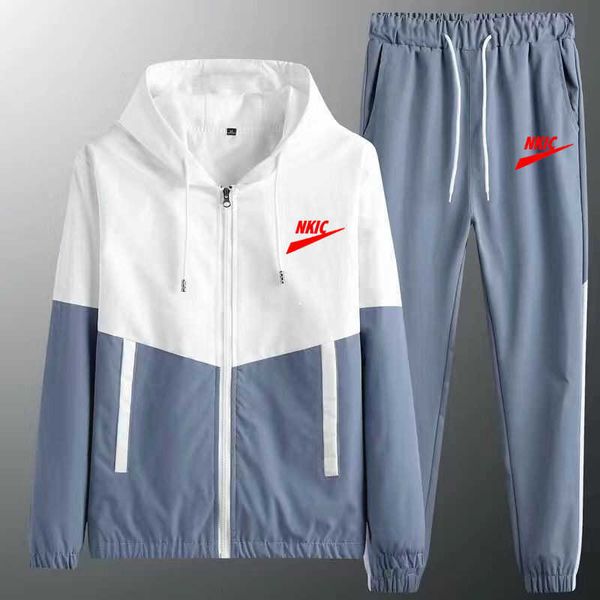 2023 spring autumn men tracksuit casual set male joggers hooded sportswear jackets pants 2 piece sets brand running sports suit s-5xl, Gray
2023 spring autumn men tracksuit casual set male joggers hooded sportswear jackets pants 2 piece sets brand running sports suit s-5xl, Gray