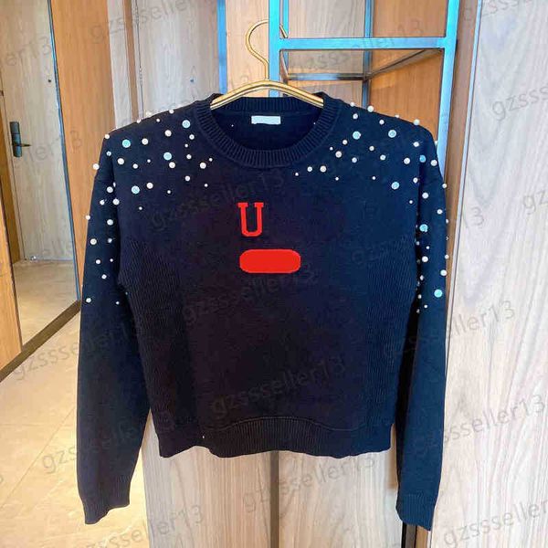 designer womens sweater miuu jumper fashion letter logo print embroidery knitwear loose knit pullover long sleeves women sweaters, White;black
designer womens sweater miuu jumper fashion letter logo print embroidery knitwear loose knit pullover long sleeves women sweaters, White;black