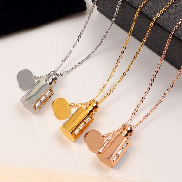 selling perfume bottle men's pendant necklace women couple necklaces 3 color golden long necklace fashion supply wholesale stainless st, Silver
selling perfume bottle men's pendant necklace women couple necklaces 3 color golden long necklace fashion supply wholesale stainless st, Silver