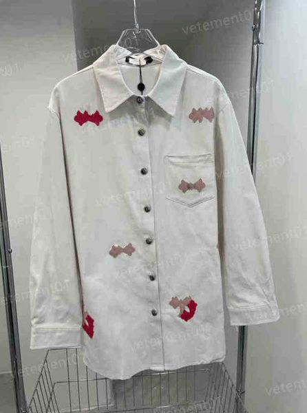 womens blouses shirts autumn and winter cross embroidered thick denim shirts fashion casual luxury blouses designer for women 0912, White
womens blouses shirts autumn and winter cross embroidered thick denim shirts fashion casual luxury blouses designer for women 0912, White
