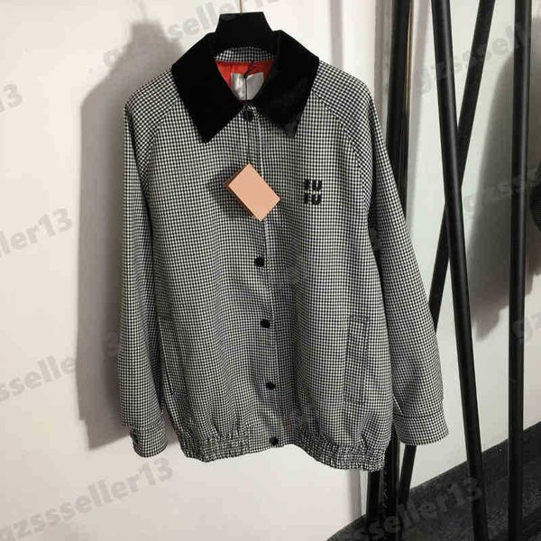 two piece dress designer fashion women dresses brand miu high-end luxury suit colorblock lapel wide plaid jacket lace-up, White
two piece dress designer fashion women dresses brand miu high-end luxury suit colorblock lapel wide plaid jacket lace-up, White